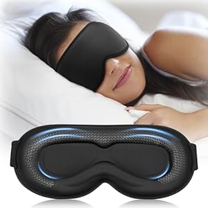 Weighted Sleep Mask for Men Blackou...