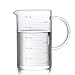 Lautechco 1000ml Practical Lead-free Healthy Glass Measuring Cup Milk Juice Cup Mug Drink Dispenser