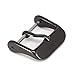 Wellfit 2 Pack Watch Straps Bands Buckle Replacement, Watch Band Clasp, Choice of Color and Size, Vacuum PVD Finish, (22mm, Black)