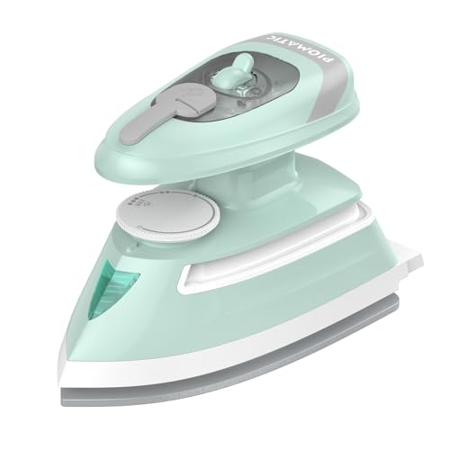 PIOMATIC Mini Travel Steam Iron for Clothes with Dual Voltage, Tempera