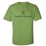Lavabile in lavatrice Smith Wesson &-T-Shirt da Uomo con Logo, Colore: Verde Kiwi