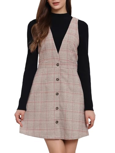 Robe chasuble pied-de-poule Allegra K idéale pour le bureau et les sorties