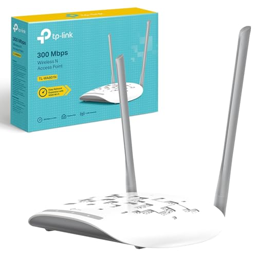 TP-Link TL-WA801N 300 Mbps Wireless N Access Point, Passive PoE Power Injector, Supports Multiple...
