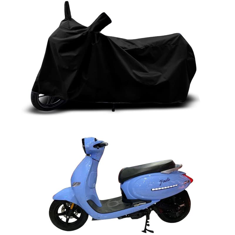 HEDWING Bike Body Cover Compatible for EeVe Forseti Water Resistant Dustproof/Indoor/Outdoor and Parking with All Varients Full Body Protection(Colour-Black)