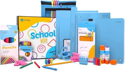 School Supplies Kit Blue