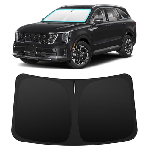 Image of INSAUTO Custom Fit Windshield Sun Shade for Kia Sorento 2021-2026 | Foldable Front Window Sunshade Car Accessories, UV & Heat Reflector, Keeps Interior Cool, Includes Storage Bag
