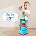 iPlay, iLearn Baby Stacking Toys, Toddler Nesting Stack Cups, Infant Stackable Block, Kids Sorting Game W/Shape Sorter for Sand Bath, Birthday Gift for 12 18 24 Month 1 2 3 Year Old Boys Girls