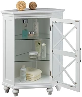 Teamson Home Blue Ridge Corner Floor Cabinet
