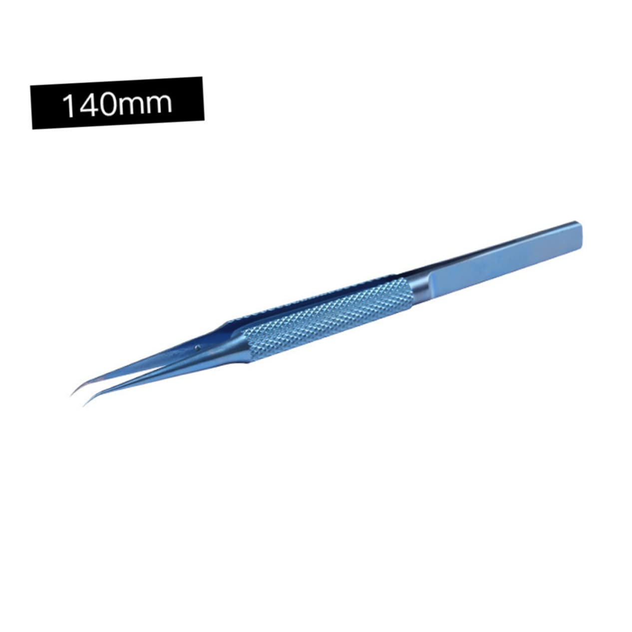Hemobllo Titanlegierung Pinzette 0,15mm Präzisions Winkelpinzette Gebogen Antimagnetisch Rostfrei Industrie Und Schmuckreparatur Laborgebrauch