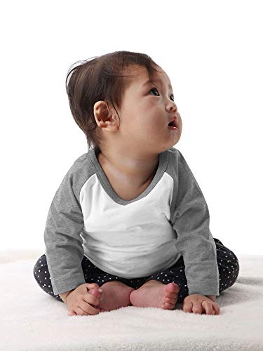 Image of Hat and Beyond Kids Raglan Jersey Child Toddler Youth Uniforms 3 /4 Sleeves T Shirts