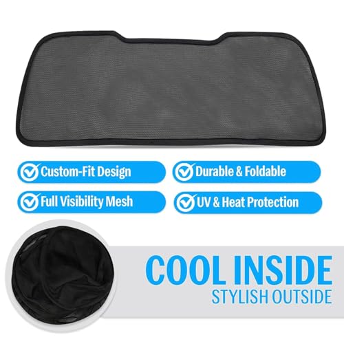 Image of Autofact Dicky Curtain for Dzire 2025 Onwards | Custom Fit Rear Windshield Sunshade | UV & Heat Protection | Foldable Mesh | Privacy & Cooling Car Accessory