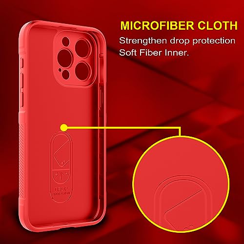 Image of amazon basics Back Case Cover for iPhone 15 Pro Max | Compatible for iPhone 15 Pro Max Back Cover | Liquid Silicon Magic Case with Camera Protection | Red