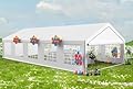 20 X 40FT Party Tent Heavy Duty, Outdoor Large Wedding Tent Event Shelter with Carry Bags & Removable Sidewalls, Outdoor Canopy Galvanized Steel Carport, Commercial Tents for Event Birthday Party