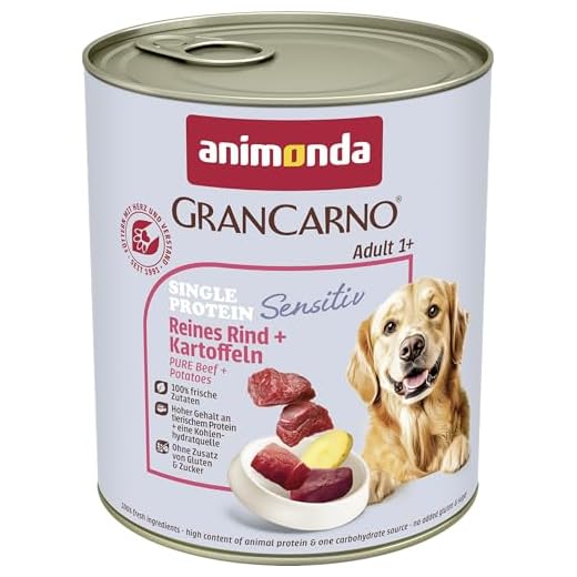 Wellness CORE 95 % Lamb & Pumpkin, Hundefutter nass, getreidefrei, mit hohem Fleischanteil, Lamm & Kürbis, 6 x 400 g 2 animonda GranCarno Hundefutter Adult Sensitiv, Nassfutter für ausgewachsene Hunde, Reines Rind + Kartoffeln, 6 x 800 g