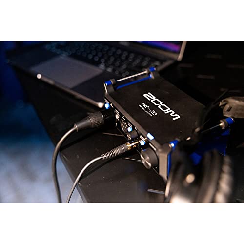 Zoom Uac-232 Usb 2.0 Audio Interface With 32-Bit Float Recording, 2 Xlr/Trs Combo Mic/Line/Instrument Inputs, Xlr Cable, 2X 1/4" Stereo Plug Cables And Streameye Polishing Cloth #TOP5