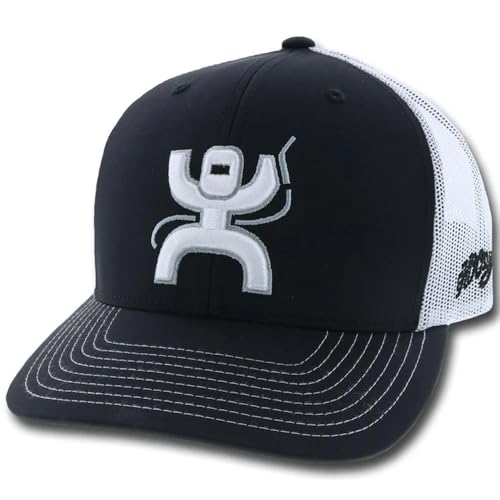 Image of HOOEY Arc Trucker Hat for Men - Adjustable Snapback Baseball Cap - Western Work Hat for Welders Structured 6 Panel