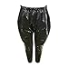 Boys Girls Sparkle Sequin Pants Elastic High Waisted Bling Glitter Dance Pants Toddler Fashion (Black, 18-24 Months)