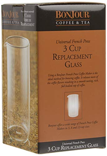 Bonjour Coffee Glass French Press Universal Carafe Replacement, 12.7 Ounce, Clear #TOP2
