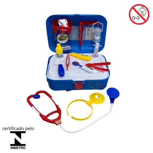 Kit Medico Infantil Maleta Azul, Importway