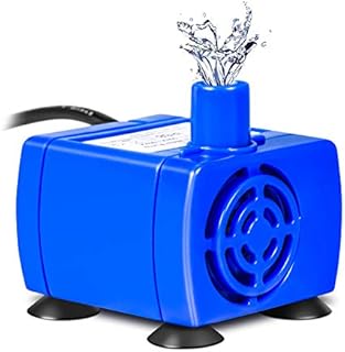 YHG Pet Fountain Pump, Replacement Submersible Water Pump for Cat Fountain, 12V Powerful Super Silent Pet Fountain Water Pump with 1.8m Power Cable, Low Power Consumption for Most Flower Fountain