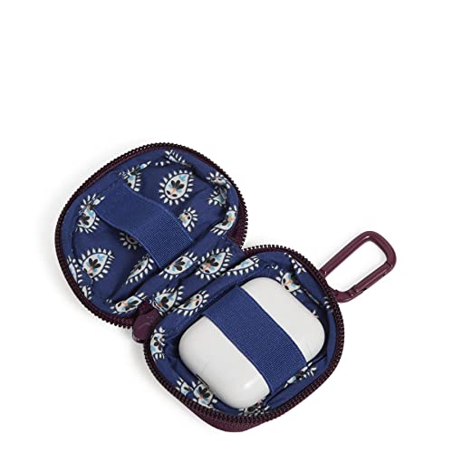 Vera Bradley Women's Cotton Bag Charm For Airpods, Paisley Jamboree - Recycled Cotton, One Size #TOP2