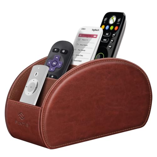 Image of FINTIE Remote Control Holder with 5 Compartments Vegan Leather