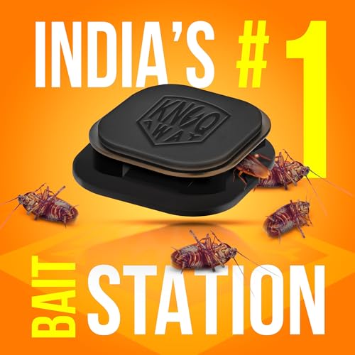 Cockroach Bait, Alternative to Anti-Cockroach Gel, Roach Paste, Roach Gel, RoachPellet/Powder & Cockroach Spray. Repellant for Home,Kitchen, & Hotels (Pack of 6 Baits)