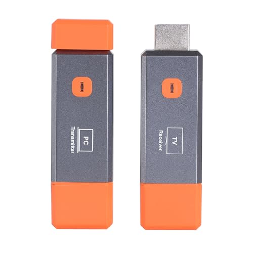 Transmissor e receptor HDMI sem fio, extensor HDMI sem fio de 328 pés/100 m ao ar livre 2,4G/5G, saí