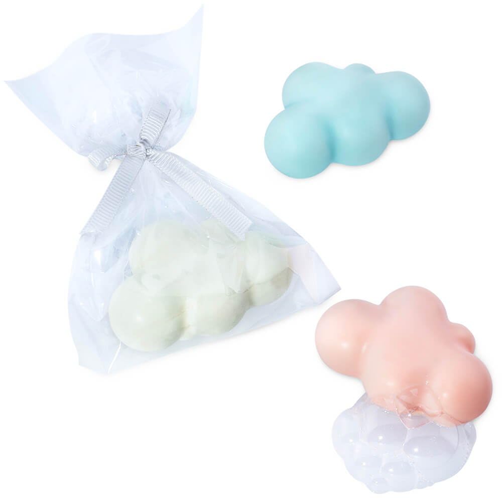 GRAN VELADA Kit para hacer jabones de nube para bautizo Incluye materiales e instrucciones para 20 jabones personalizados en forma de nube