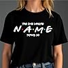 Personalised Birthday t Shirt The one Where Name Age Custom Kids Friends Unisex Men's T-Shirt Unisex Kids Adult(Black, L) #1