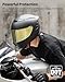 ILM Motorcycle Helmets Full Face for Men Women Cascos para Motos Powersports Motorbike Street Racing DOT Model MF566(MB Golden,M)