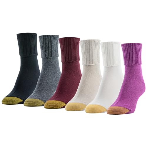 Image of GOLDTOE Women's Classic Turn Cuff Socks, Multipairs