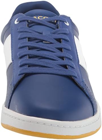 Lacoste Men's Carnaby Legacy Sneaker, BLU/YLW, 8 | Image 1