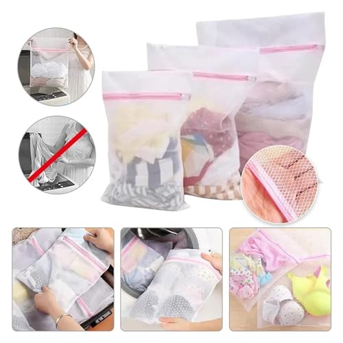 Bolsas de lavandería de 30x40 cm con cremallera para blusas y ropa interior 5