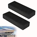 2 Pack Boat Trailer Bunks, Carpeted Bunk Boards, Black Marine Soft Carpet with...