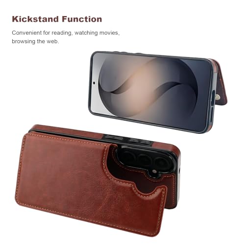 ONETOP for Samsung Galaxy S26 Wallet Case with Card Holder,Brown by ONETOP - Used condition - Image 4