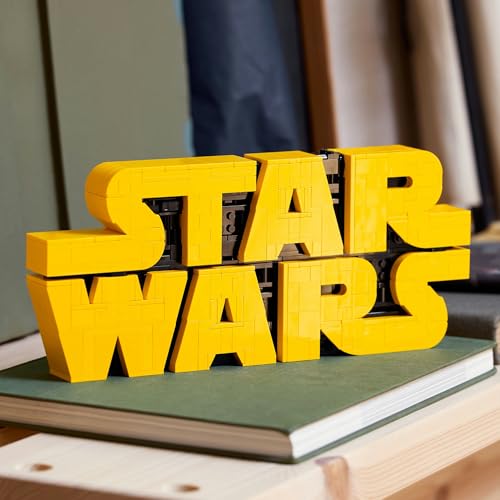 LEGO Star Wars Brick-Built Star Wars Logo - Building Blocks for Adults 18+ - Star Wars Gift Idea for Birthdays - Collectible DIY Model Kit - Home Decor Idea for Fans of The Movie Series - 75407 image 6