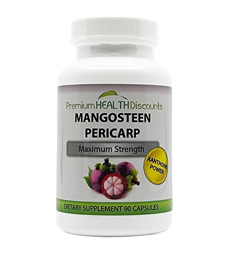 Mangosteen, 1500mg per Serving of Mangosteen Pericarp, 90 Capsules per Bottle by Premium Health Discounts