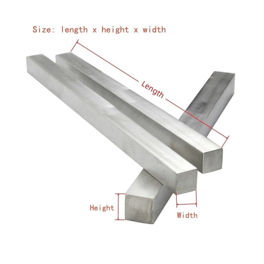 Pręt aluminiowy kwadratowy 6061 Pręt z rdzeniem pełnym 100-500mm 1szt(100x32x32mm)