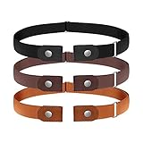 PREMIUM STRETCH BELT STRAP, diese Stretchgürtel sind aus einem fantastischen elastischen Webgürtel mit robustem, strapazierfähigem Leder, ohne Bordstein, Ärger und Schnallenwölbung, ermöglichen freie und lässige Bewegung.