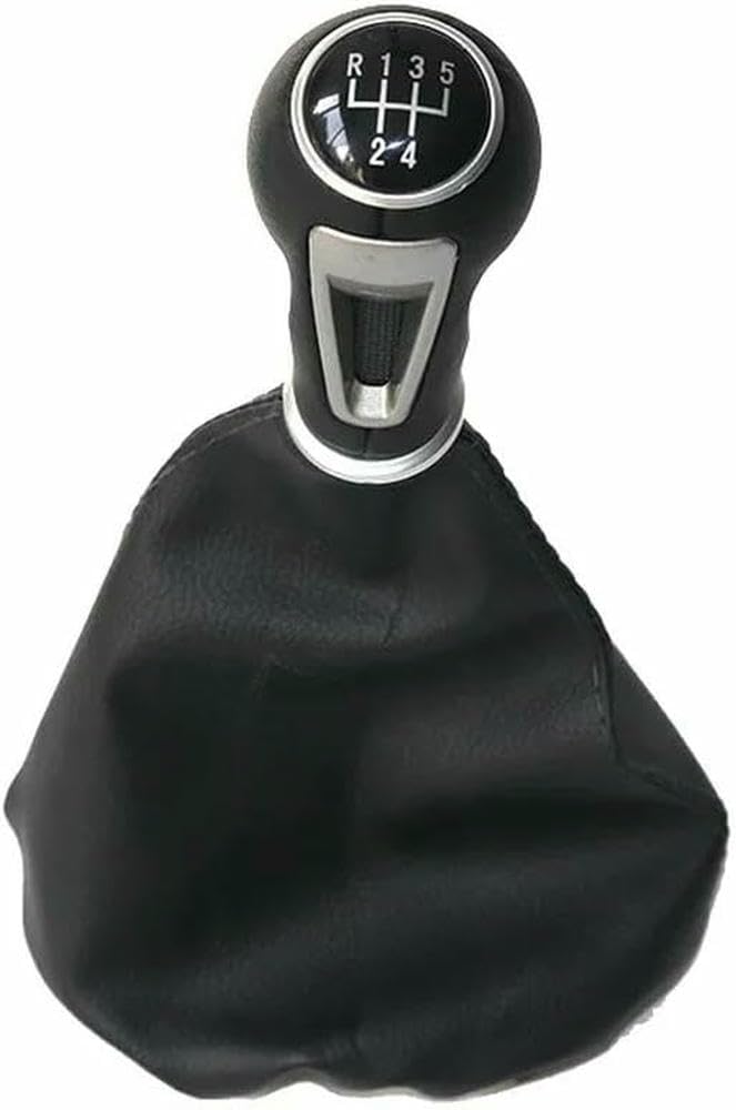 GZNBB Car Manual Gear Shift Knob Boot Cover Gaiter Lever Shifter Handle Stick, for Seat Ibiza 1996 1997 1998 1999 2000 2001
