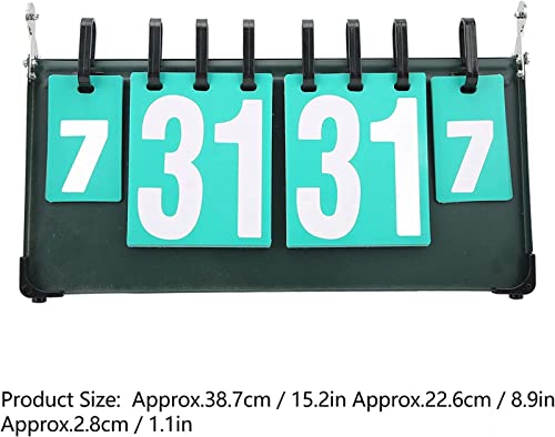 Marcador portátil multifuncional plegable de doble cara con 4 dígitos para bádminton, voleibol y tenis de mesa miniatura 3