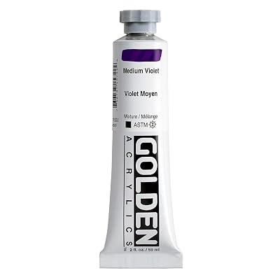 Golden Artist Color Golden Heavy Body Acrylic Medium Violet 2 Oz Tube
