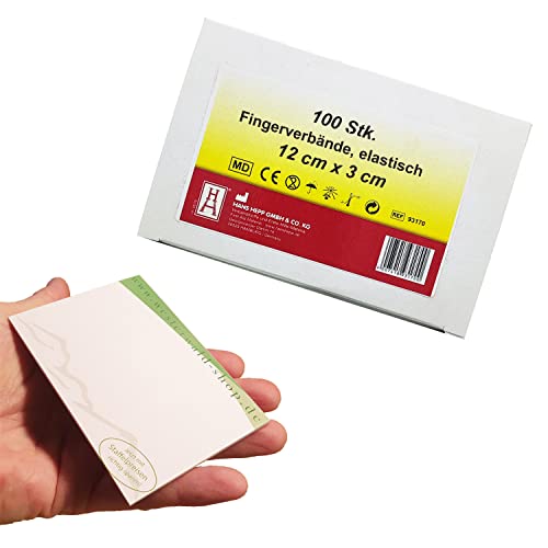 varivendo Notizblock + Hans Hepp 100 Stück Fingerverband Fingerpflaster Wundverband elastisch (12x3cm)