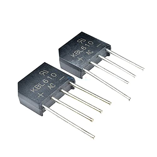 5PCS KBL610 1000V 6A Diode Bridge Rectifier Single Phase Bridge Rectifier KBL-610 Arrival