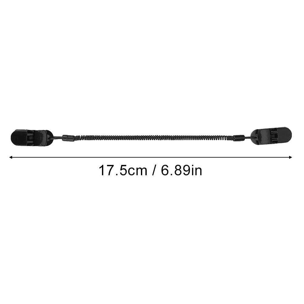 Broco Clip para Sombrero,3pcs Black Cap Retainers PVC Clip para el Sombrero Soporte para Guardar Ropa de Pesca y Cable Enrollado para Golf Pesca Pesc