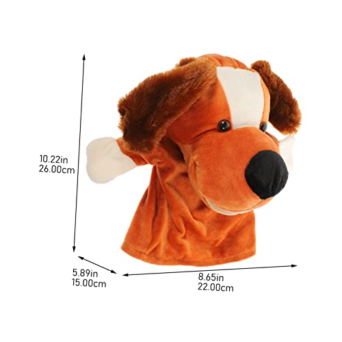 ibasenice Fantoche De Mão Brinquedo De Educação Precoce Cão Brinquedos De Pelúcia Fantoche De Mão De