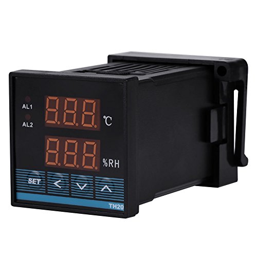 Preisvergleich Produktbild AC85 ~ 265V Temperatur- und Luftfeuchtigkeitsregler mit Relaisausgang Thermostat Digitaler Temperatur- und Feuchtigkeitsregler -19.9 ~ 80.0 0.0 ~ 99.9% RH