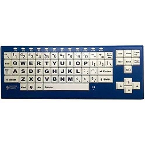 Chester Creek Ablenet BigBlu VisionBoard Large Keys Bluetooth Black Print on 1-in/2.5-cm White Keys