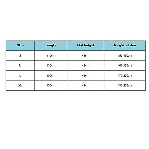 EisEyen Mantello lungo con cappuccio, costume di